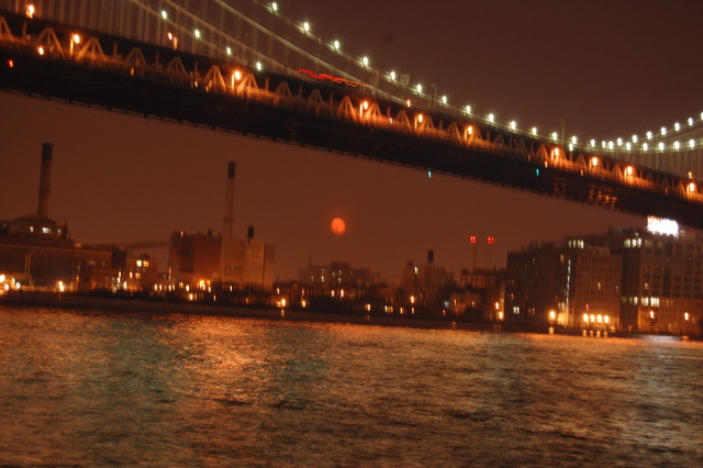 red moon over brooklyn