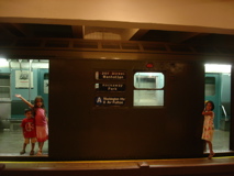 in one door and out the other